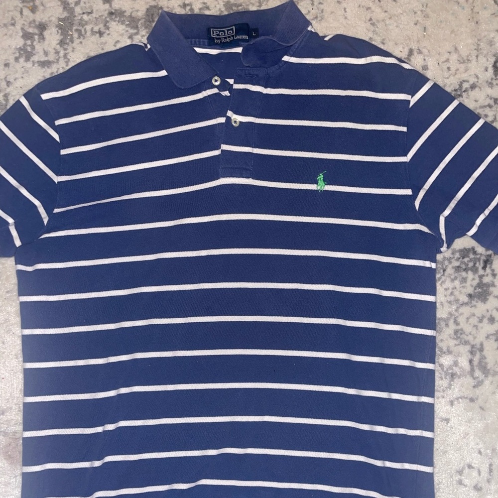 Mens Ralph Lauren Polo Stripe shirt Large